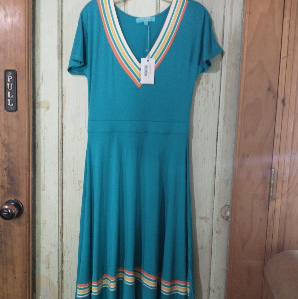 NWT Fever London Dress, Cap Sleeve, Stretch Fabric,Size US 10 - Picture 1 of 7
